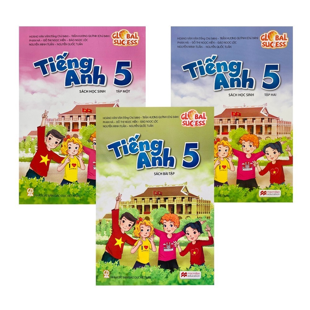 Sách - Tiếng Anh lớp 5 - Global Success + bán kèm 1 quyển vở