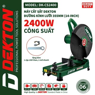 Máy cắt sắt bàn DEKTON CS2400, Máy cắt sắt bàn COOPER Công suất 2400w, Cắt sắt bàn Lintop 2300W Đường kính đĩa 355