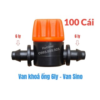 Bịch 100 van khóa ống ldpe 6mm - van sino 6ly