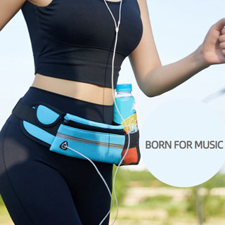Túi Đeo Hông Đeo Bụng Chạy Bộ Tập Gym Thể Thao Có Lỗ Luồn Tai Nghe, Chai Nước Nhiều Màu Sắc