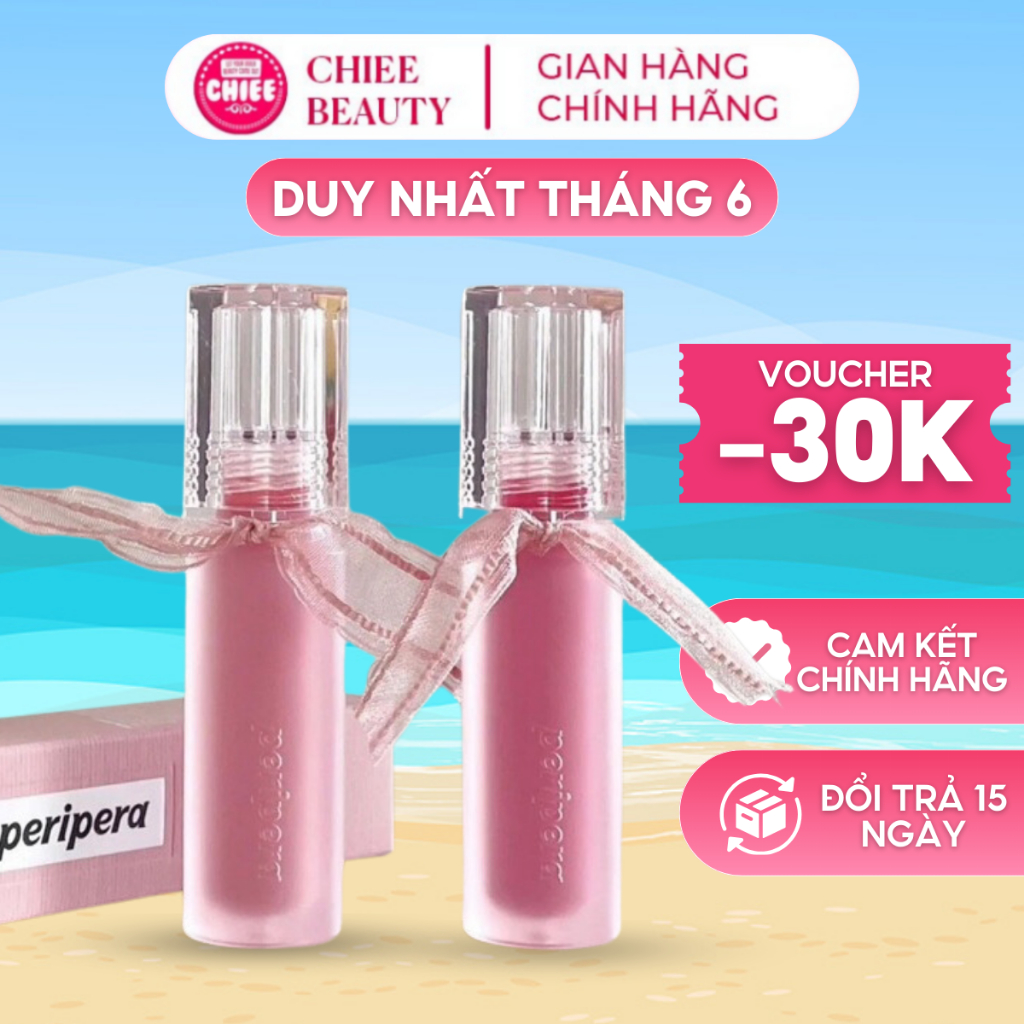 Son nước bóng nhẹ Peripera Water Bare Tint
