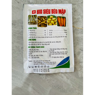 BIO SIÊU BÉO MẬP (gói 25g). Béo phì, to củ, mập cọng…