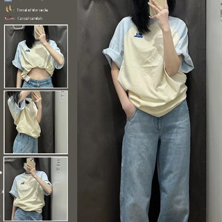 Áo thun áo phông 100% cotton form rộng nữ tay lỡ