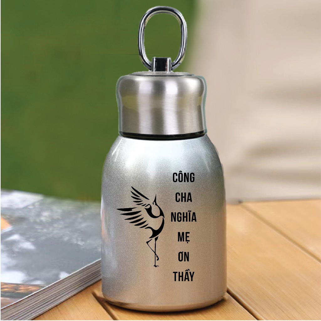 [ Miễn Phí Khắc Tên] Bình Giữ nhiêt Zwilling tiện lợi inox 304 cao cấp - có quai xách 300ml | BigBuy360 - bigbuy360.vn