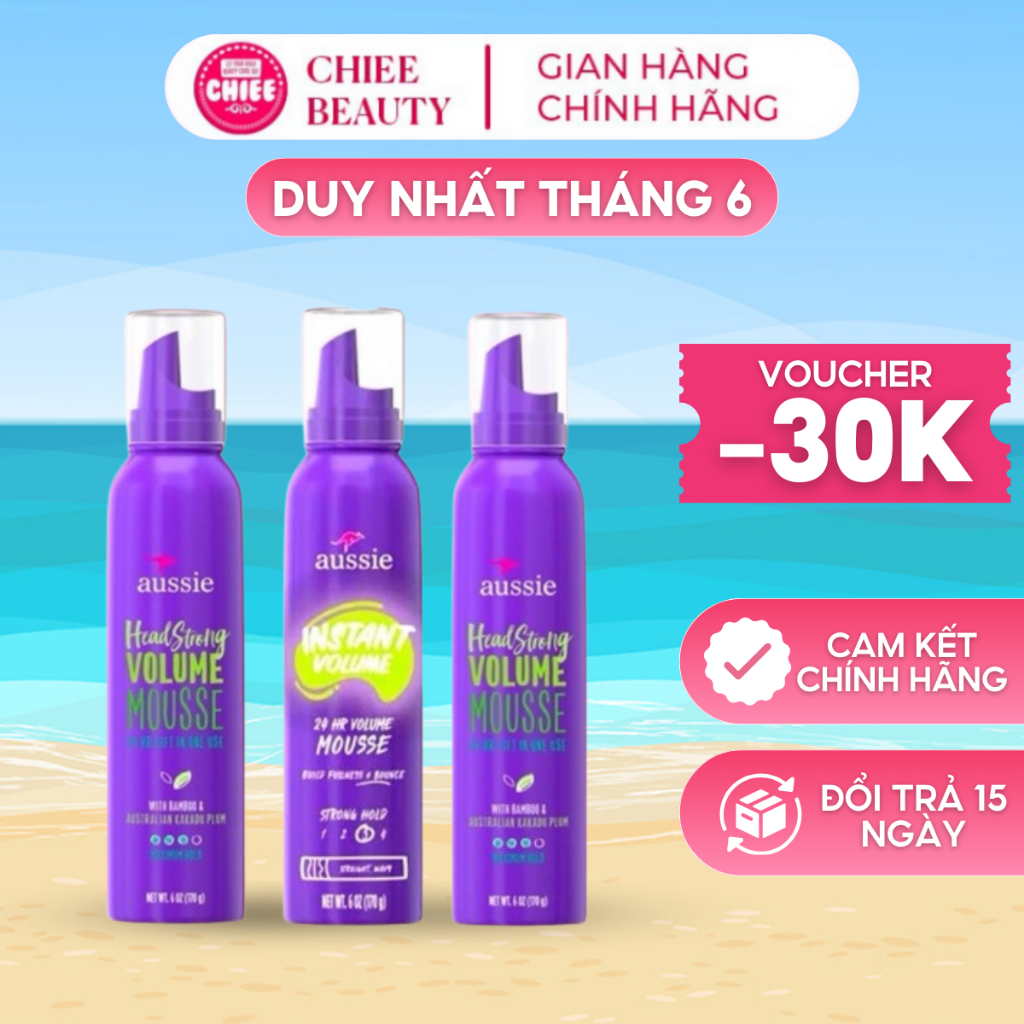 Aussie mousse làm phồng tóc và giữ nếp
