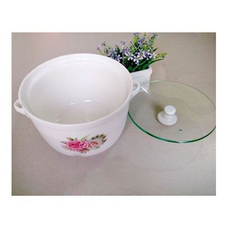 ÂU SỨ ĐỰNG CƠM CANH CÓ NẮP KÍNH