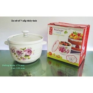 ÂU SỨ ĐỰNG CƠM CANH CÓ NẮP KÍNH