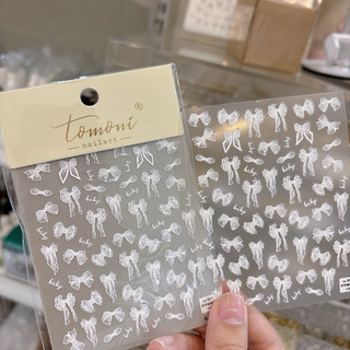 sticker nơ nail lụa 5D dán móng tay cao cấp -tib nail