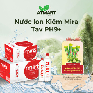 Nước Ion Kiềm Mira Tav pH9+ nước uống đẹp da, bù khoáng chất.