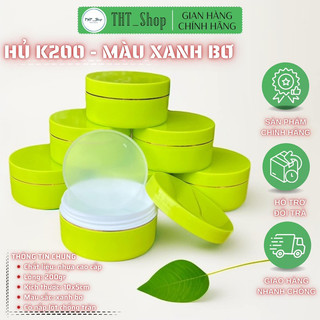 Combo 10 HỦ K200 [MÀU XANH BƠ] - 250gr (cân luôn hủ)