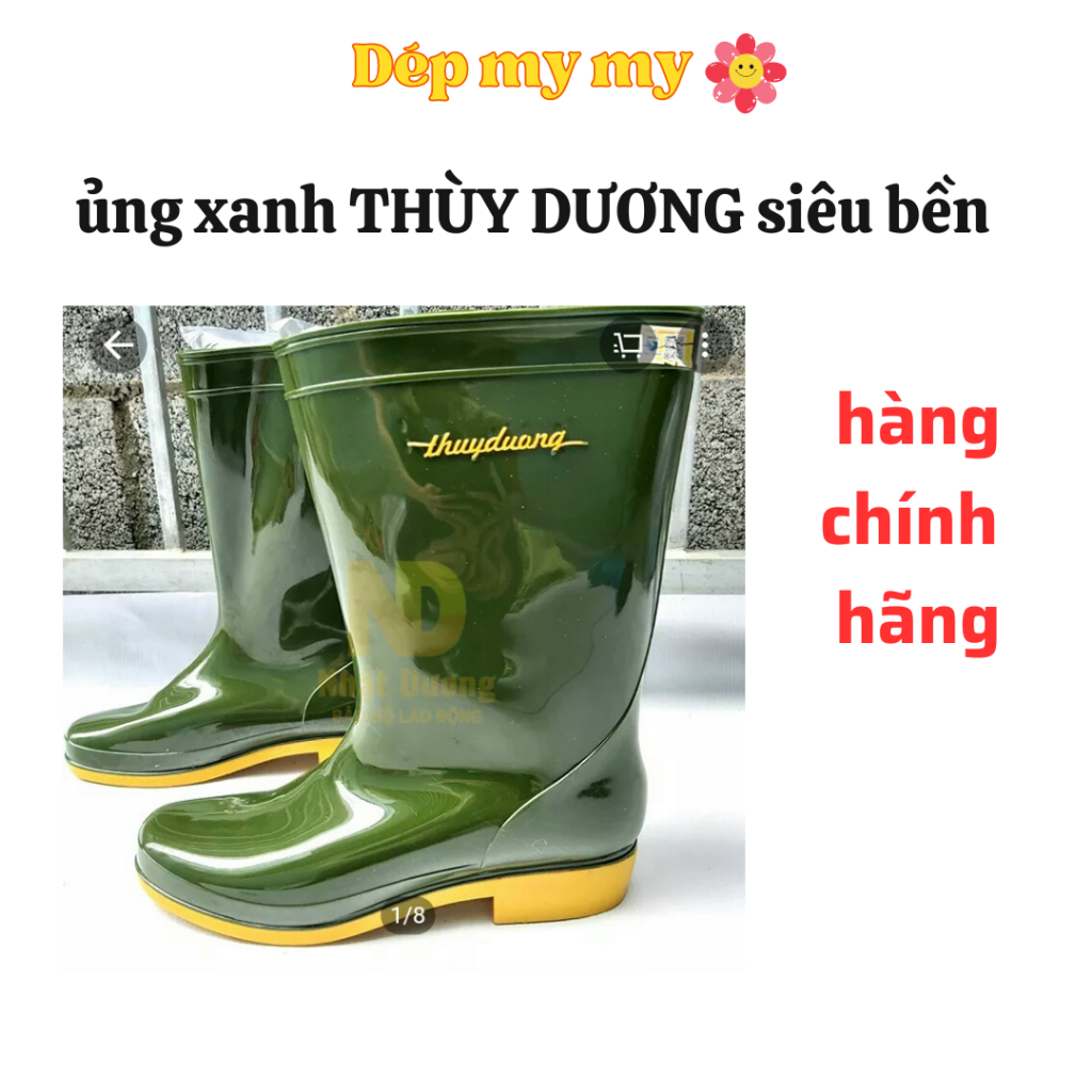 Ủng XANH THÙY DƯƠNG siêu bền.đi làm.đi mưa,bảo hộ lao động