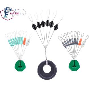Hạt Chặn Phao Silicon Trong Suốt, Tàng Hình, hạt chặn phao Đen câu đài cao cấp phụ kiện câu đài PKK02 - Sanami Fishing