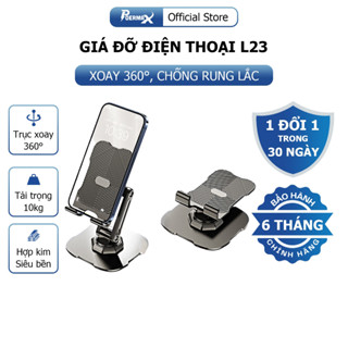 Giá đỡ điện thoại L23 chất liệu hợp kim chắc chắn, xoay 360 độ