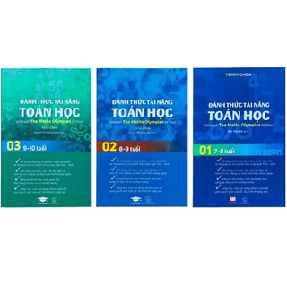Combo sách đánh thức tài năng toán học 1, 2, 3 , á châu books