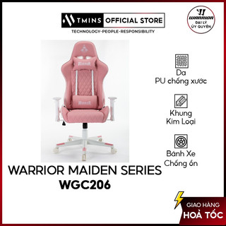 Ghế gaming Warrior Raider Series WGC206 / E-Dra Hera EGC224 (White/Pink)