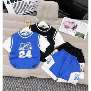 Bộ Thể Thao Số 24 Mềm Mại Chất Cotton Co Giãn Thoải Mái Cực Hot Trend 2024,Cho Bé Đi Học Đi Chơi,Gồm Áo Và Quần