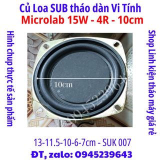 007 - củ loa sub 15w 4ôm 4inch 10cm tháo loa vi tính microlab
