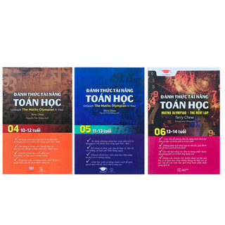 Combo sách đánh thức tài năng toán học 4, 5, 6 , á châu books