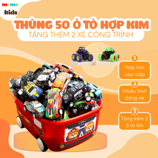 thùng 50 xe ô tô đồ chơi, xe đồ chơi cho bé trai, ô tô đồ  chơi mini, hộp ô tô 30 chiếc, thùng 50 xe ô đồ tô đồ chơi