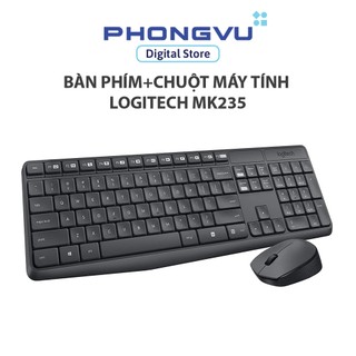 Bàn phím + chuột logitech mk235 - bảo hành 12 tháng