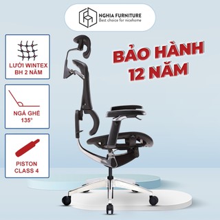 Ghế công thái học I see, Lưới wintex Hàn Quốc, piston class 4, bảo hành 12 năm phần khung ghế