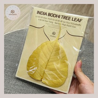 Lá bồ đề mạ vàng - lá bồ đề thỉnh từ chùa mahabodhi ở bồ đề đạo tràng ấn độ - nơi đức phật thành đạo
