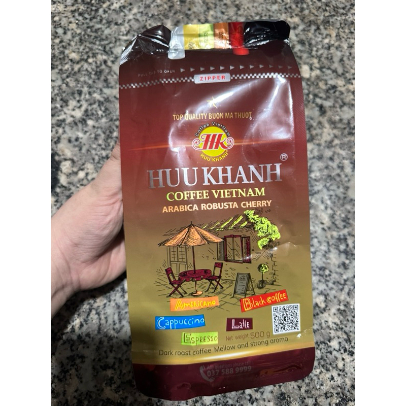 1 kg Cà Phê Hữu Khánh 1 sao (2 túi 500g)