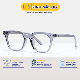 Gọng kính thời trang nam nữ LILYEYEWEAR mắt vuông dễ đeo phù hợp với nhiều khuôn mặt 614