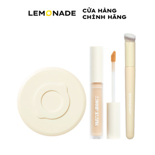 Combo Lemonade Matte Addict Cushion 15g, Kem Che Khuyết Điểm Matte Addict Concealer 3g, Cọ Concealer