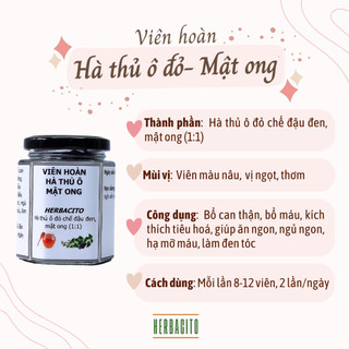 Hà thủ ô đỏ - mật ong