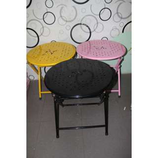 Bàn trà chanh gấp gọn, bàn tròn sắt, bàn tròn xếp gọn, bàn cà phê