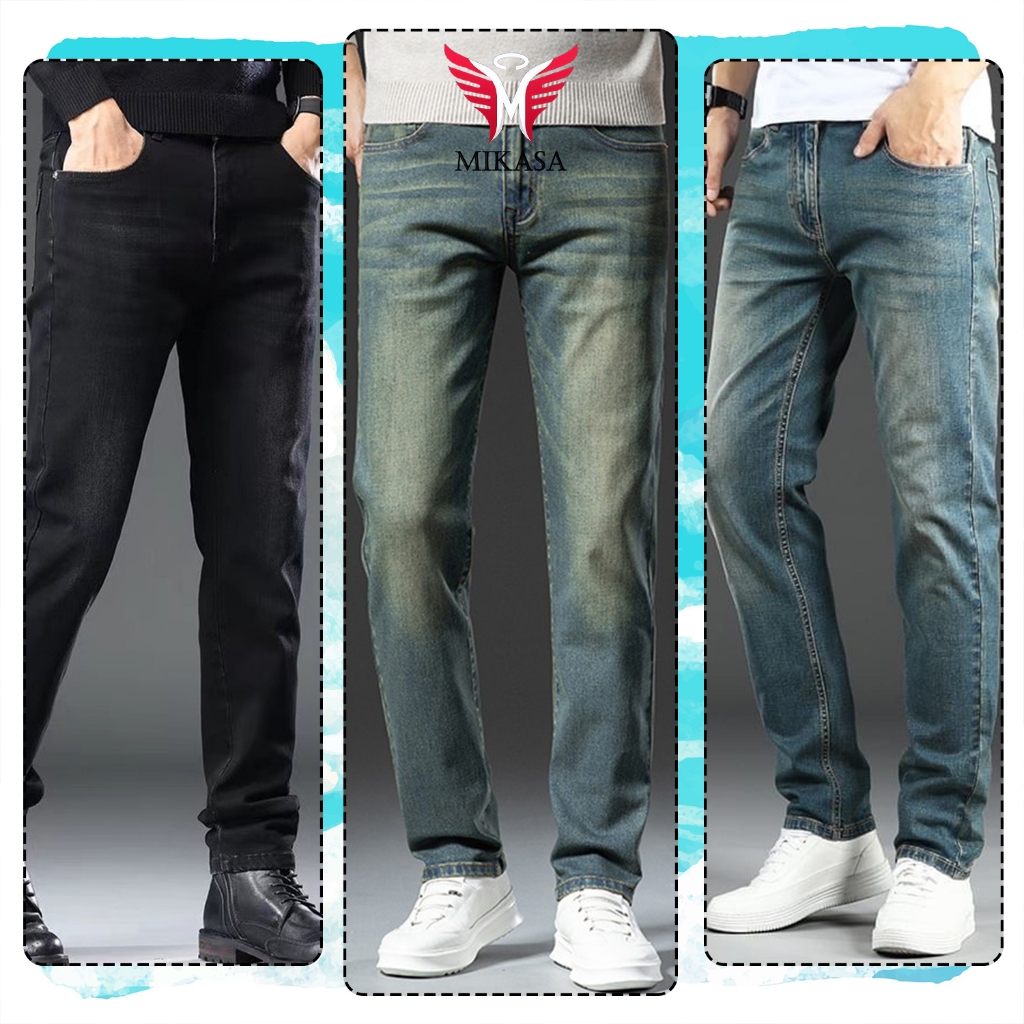 Quần bò jean nam skinny co giãn 4 chiều Big size 28-36 dáng ôm Avocado đẹp