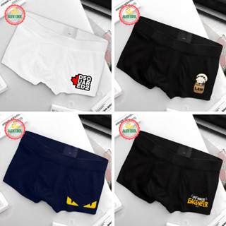 [ Free Ship ] combo 5 quần sịp đùi quần lót nam thun lạnh hình ngộ nghĩng nhiều hình 4 chiều 1061 - alex cool