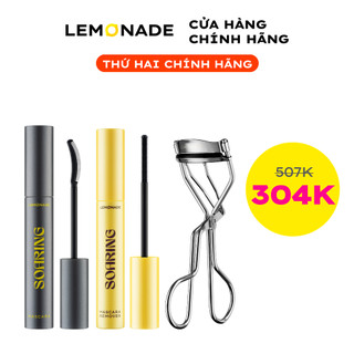 Combo trọn bộ Lemonade Soaring Mascara gồm 01 Soaring Mascara 6ml, 01 Mascara Remover 6ml và 01 Kẹp mi cong lâu 22g