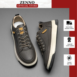 Giày thể thao nam sneaker zenno cs930 chất da cao cấp bền bỉ, đế êm nhẹ