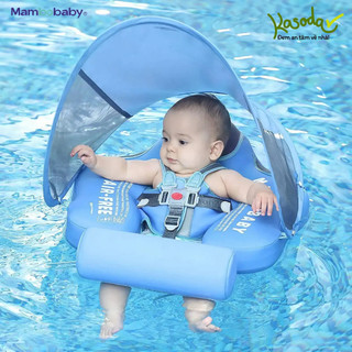 Phao bơi không bơm hơi PHAO NGỰC cho bé từ 3 tháng 1 2 tuổi phao chống lật đai an toàn Mambobaby