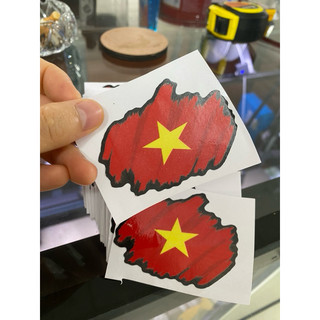 Tem lá cờ Việt Nam ( dán xe,dán điện thoại,laptop...)
