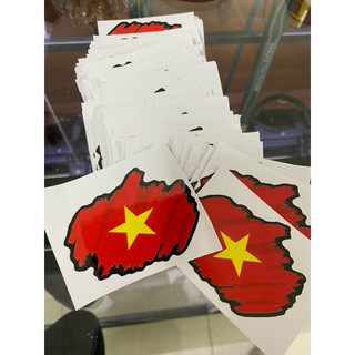 Tem lá cờ Việt Nam ( dán xe,dán điện thoại,laptop...)