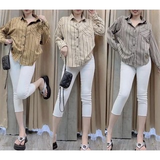 Áo  Sơmi  Chất  Kate  mịn  phom  rộng 40_65kg  Xinh Xắn  .Phù hợp  mặc  Đi Học  Đi Làm Thông thường