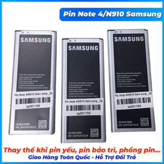Pin note 4, n910 samsung mới