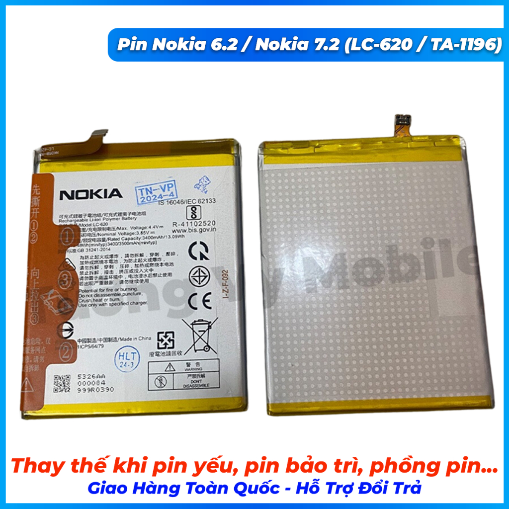 Pin nokia 6.2, nokia 7.2 (LC-620 / TA-1196)