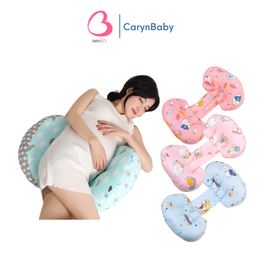 Gối Chặn Gối Bà Bầu Đa Năng Nâng Đỡ Bụng Chống Mỏi Lưng Cho Mẹ