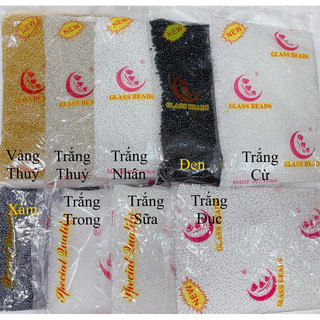 450g hạt cườm tấm thuỷ 2mm/3mm/4mm đính kết trang trí áo giá sỉ