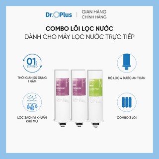 Bộ 2 lõi Premium và 1 lõi Nano Pro dùng cho máy lọc nước Dr.Oplus DLW-911CS