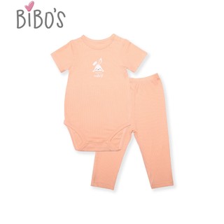 Combo Set Cộc Tay Mix Quần Dài Bibo's Thêu Thỏ, Gấu Vải Rayon Mềm Mịn Thoáng Khí Cho Bé Trai, Bé Gái 3-18 tháng