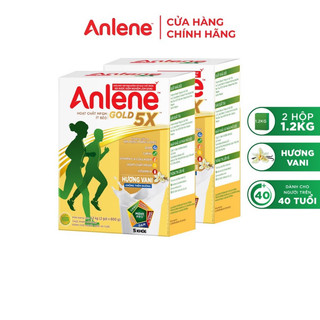 Combo 2 hộp anlene gold 5x hương vani 1,2kg/ hộp- có ship hỏa tốc hcm