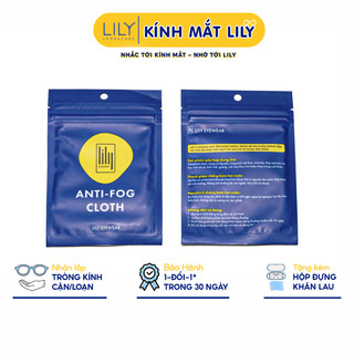 Khăn nano chống sương mờ kính khi đeo khẩu trang Lilyeyewear
