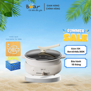 Nồi Lẩu Nướng Bear 4L DHG-C40W2, Nồi Lẩu Đa Năng 3 khay 3in1 - Lẩu Nướng Hấp Xào - Công ty CP XNK Bear Việt Nam