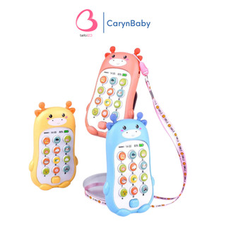 Điện thoại đồ chơi thông minh phát nhạc hình chú Hươu kèm pin cho bé