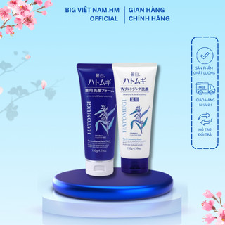 Sữa rửa mặt Hatomugi Cleansing Facial Foam chiết xuất ý dĩ dưỡng ẩm dưỡng trắng da Nhật Bản